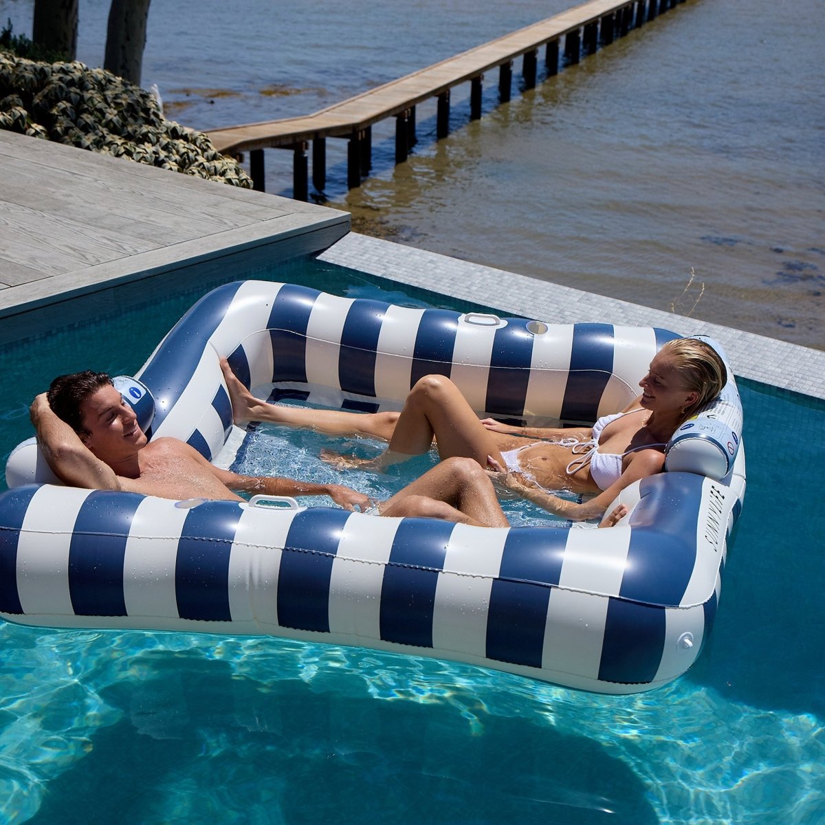 Luxe Twin Hammock Float - Le Weekend - SUNNYLiFE AU