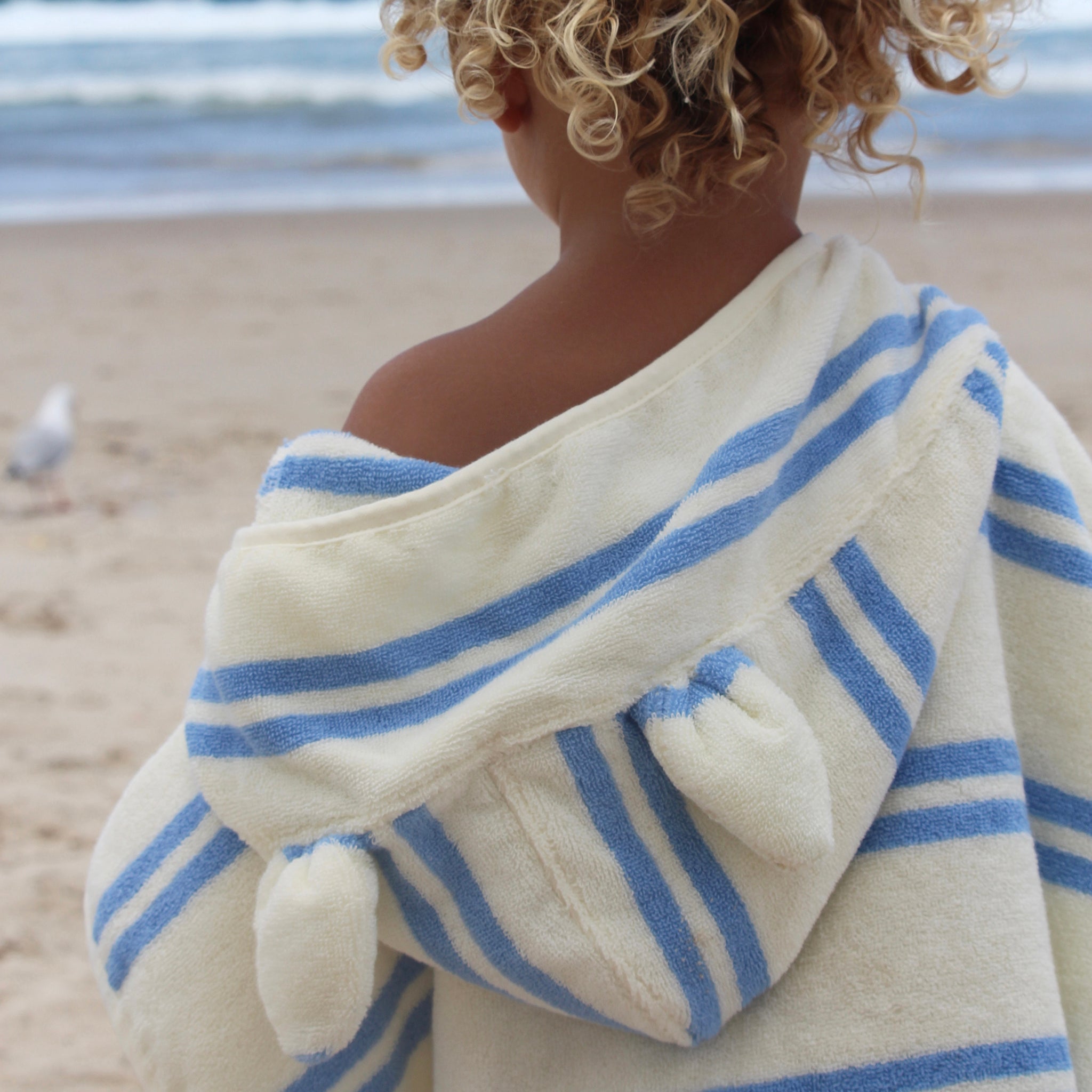 Kids Hooded Towel  - Sammy the Seagull