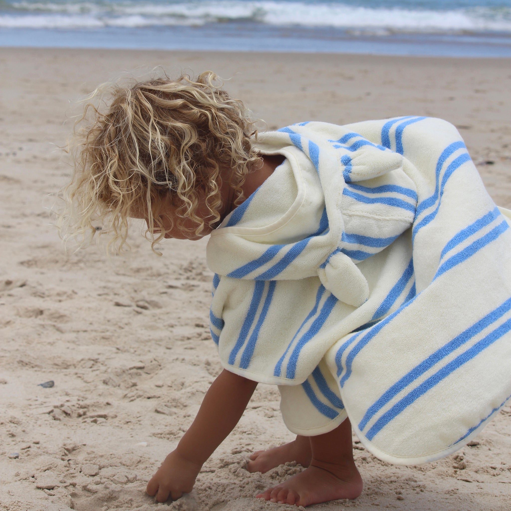 Kids Hooded Towel  - Sammy the Seagull