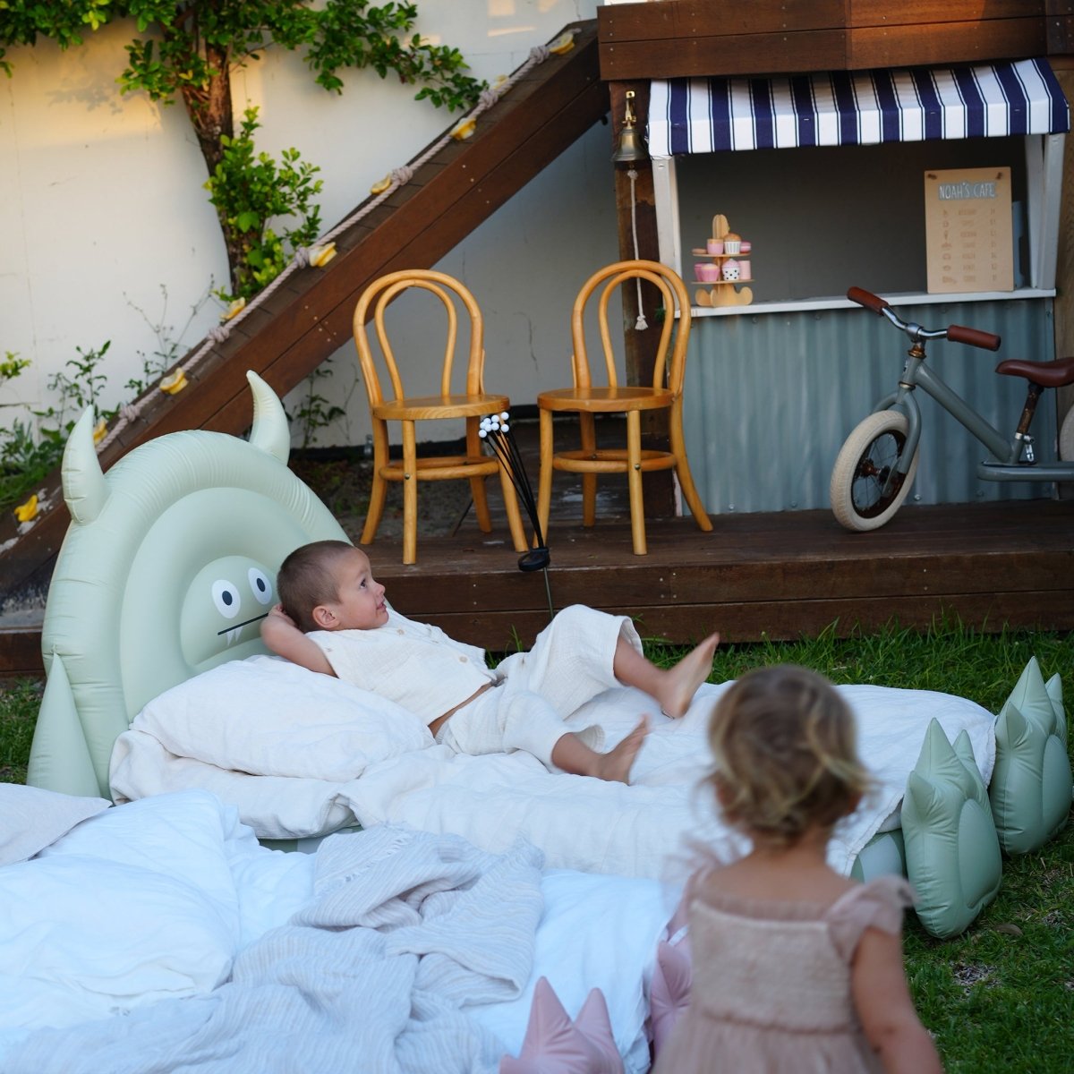 Kids Air Mattress - Monster Sage - SUNNYLiFE AU