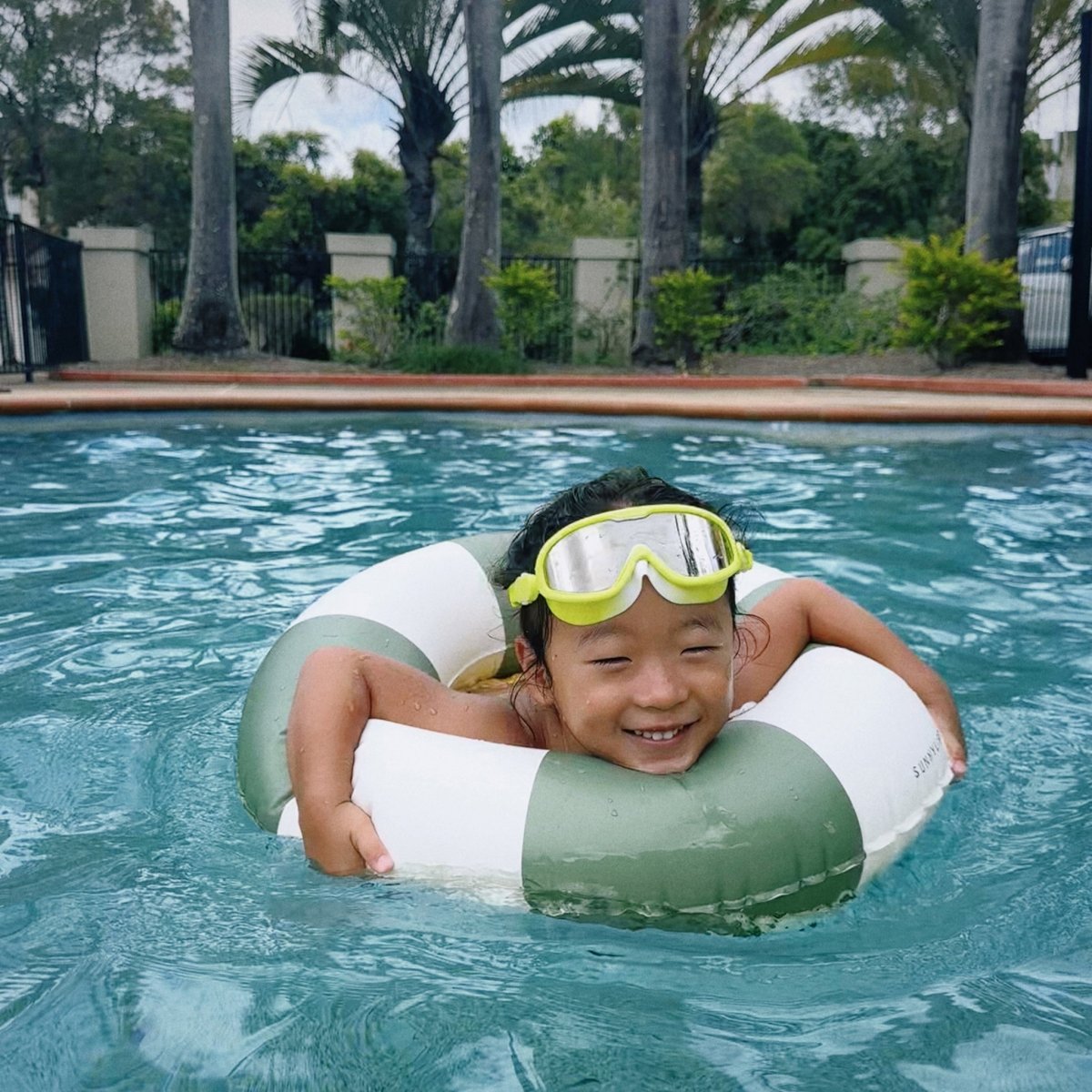 Mini Tube Pool Ring - Olive - SUNNYLiFE AU