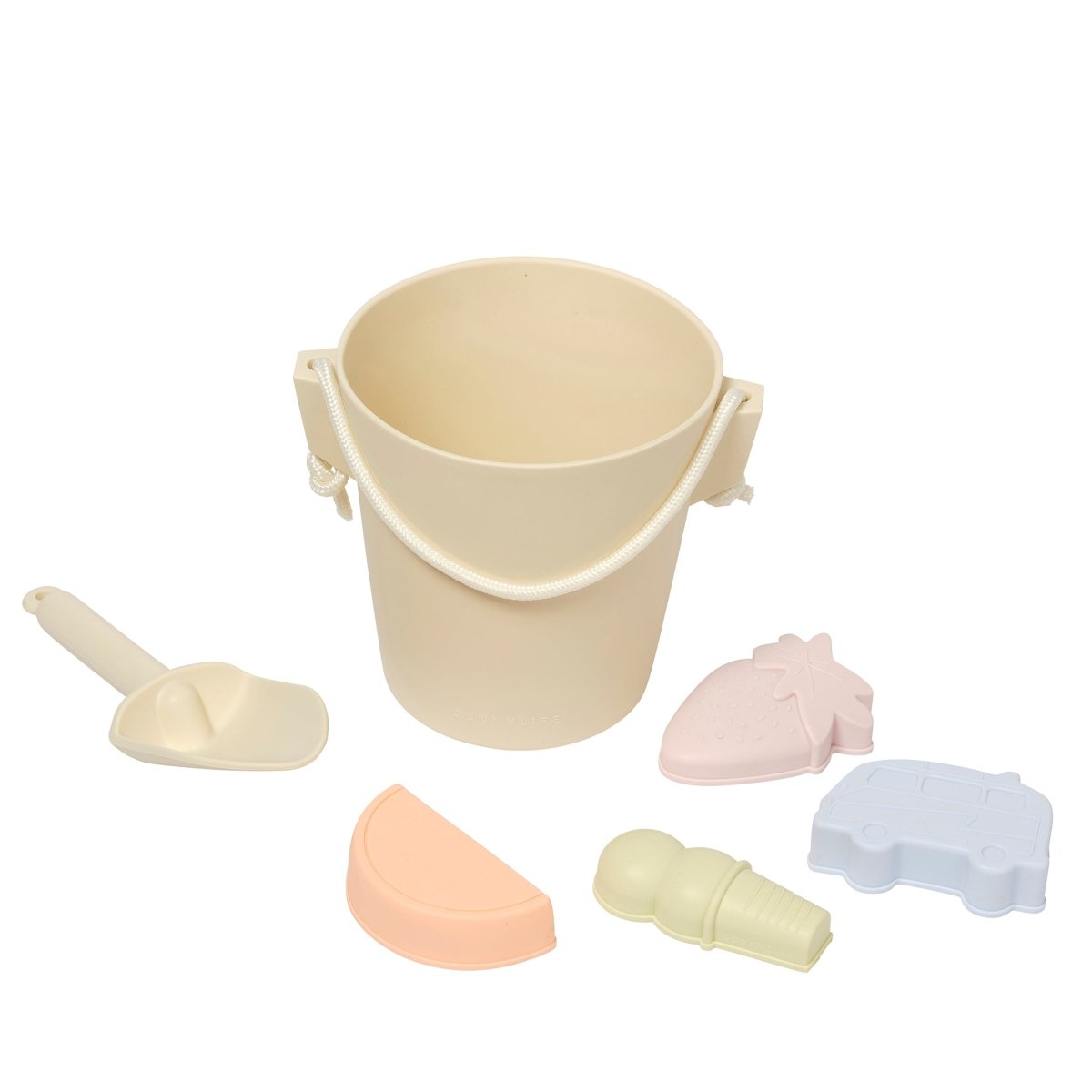Silicone Bucket & Spade Set - Apple Sorbet - SUNNYLiFE AU