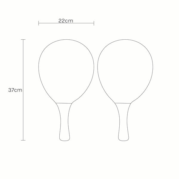 Sunnylife Vintage Beach Paddles - La Palma Sage Stripe main image 1