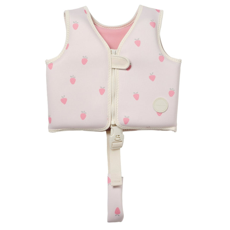 Kids Swim Vest 1-2 - Strawberry Sunshine