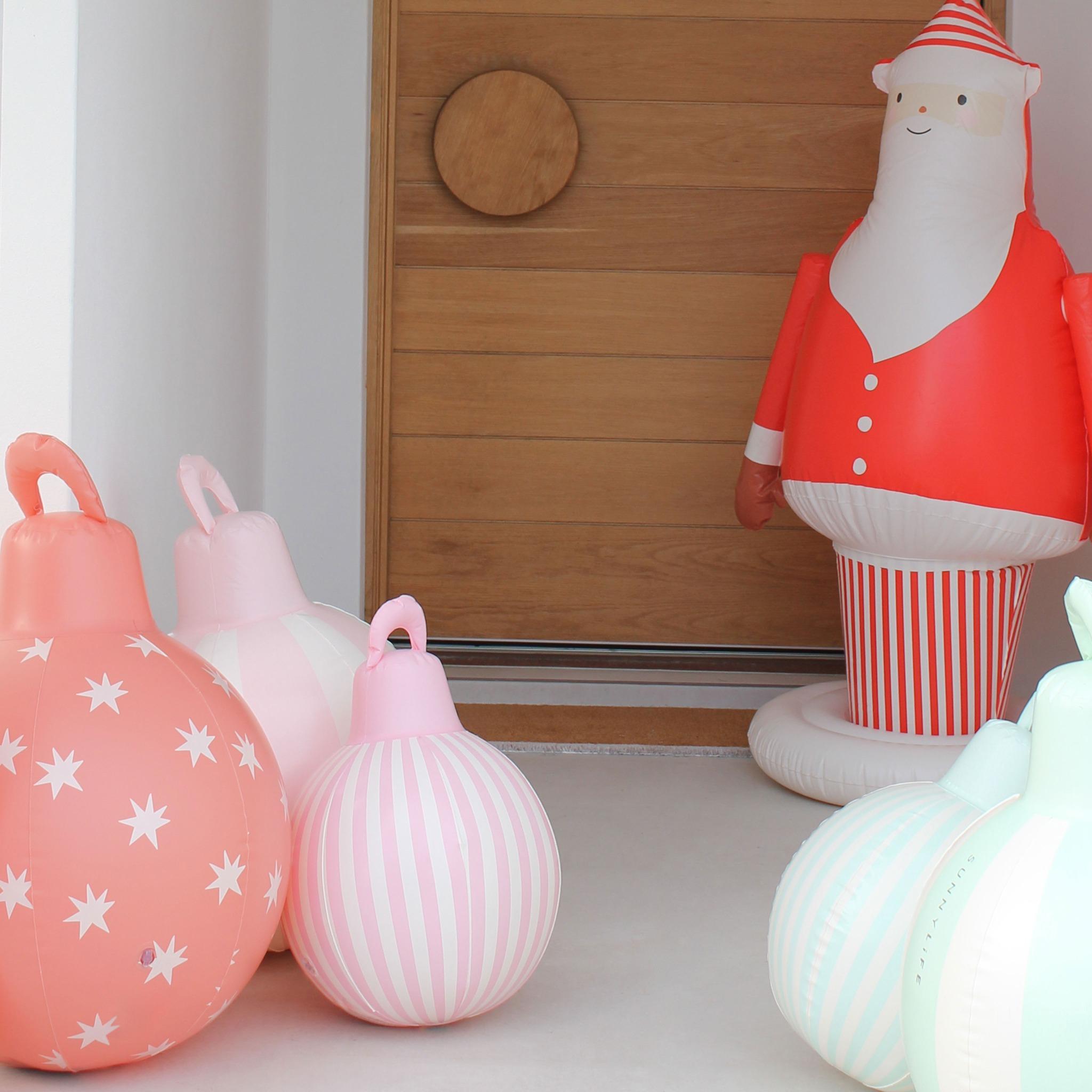 Light Up Inflatable Christmas Standing Santa Character