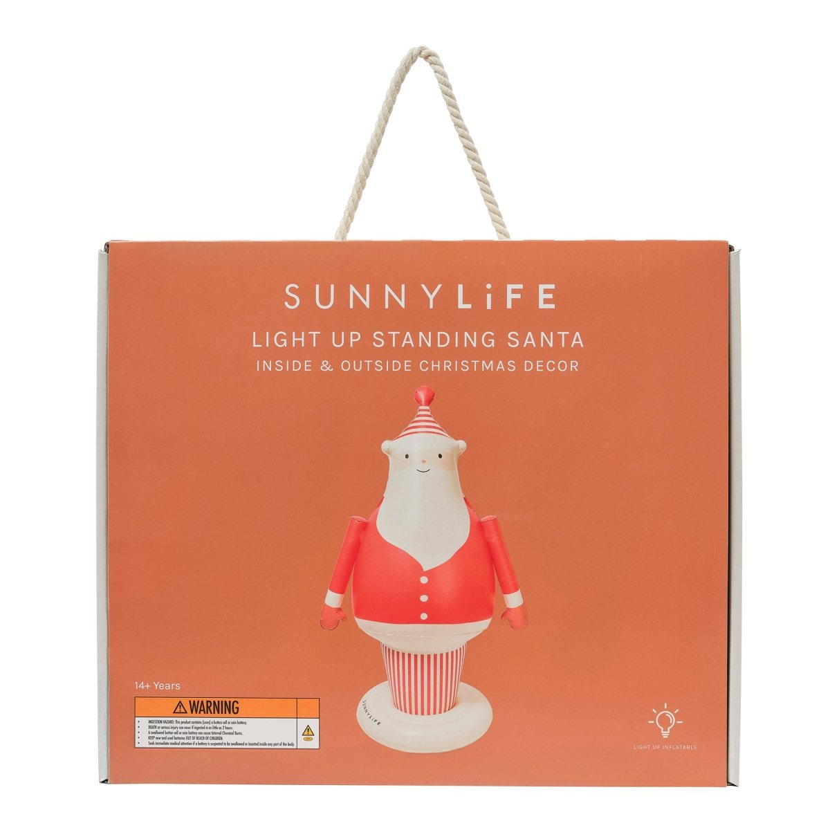 Light Up Inflatable Christmas Standing Santa Character - SUNNYLiFE AU