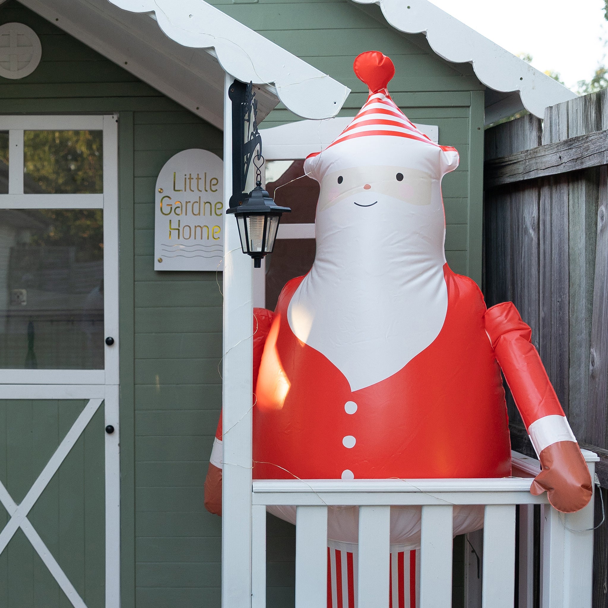 Light Up Inflatable Christmas Standing Santa Character