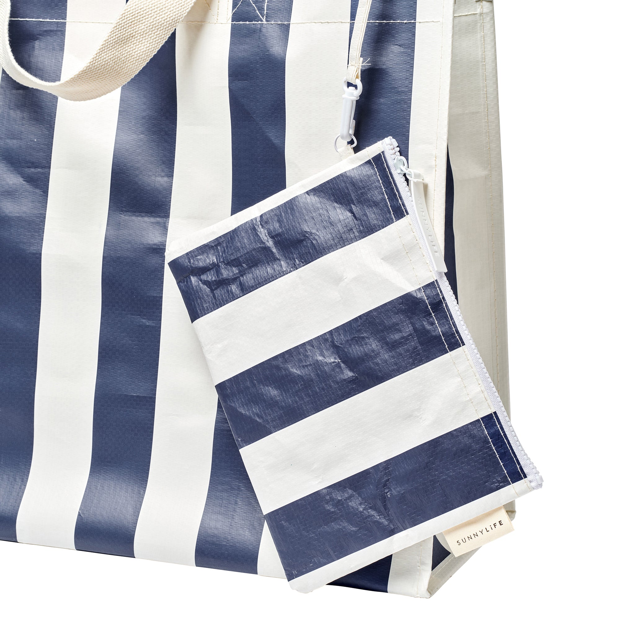 Carryall Beach Bag - Marine Stripe