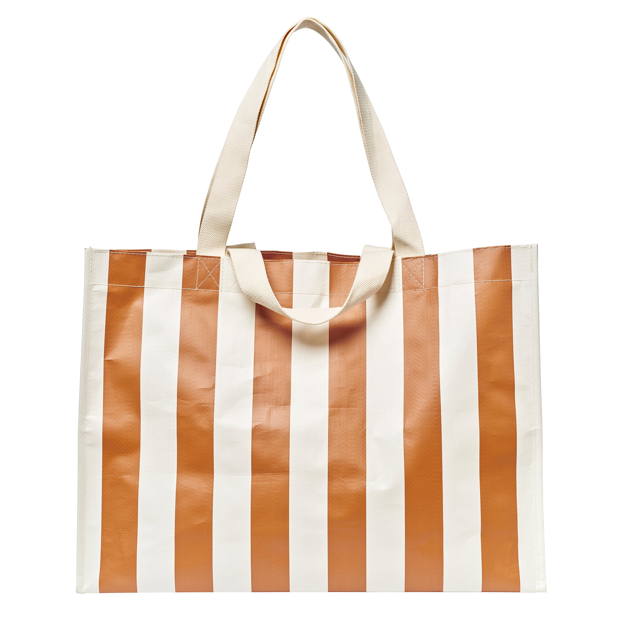 Carryall Beach Bag - Clay Stripe