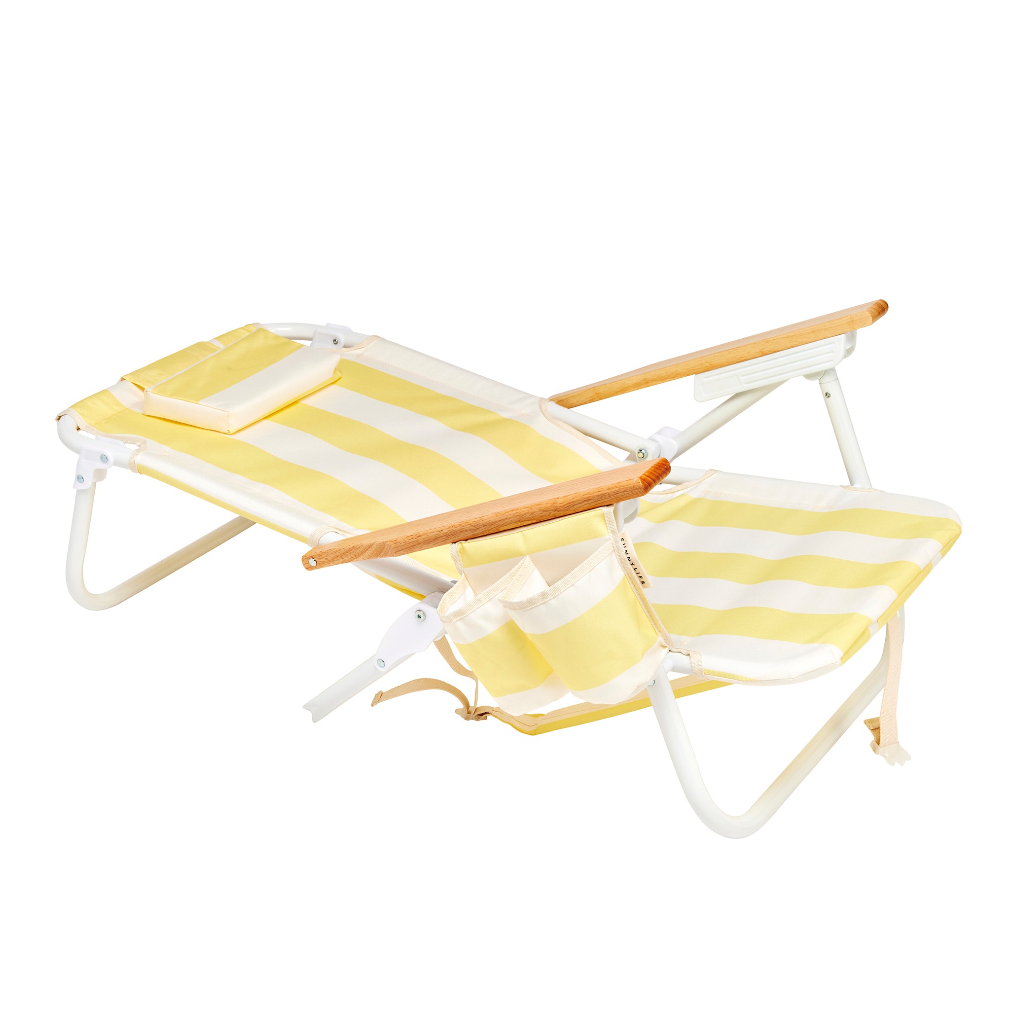 Beach Chair Deluxe - La Mer Limon Stripe