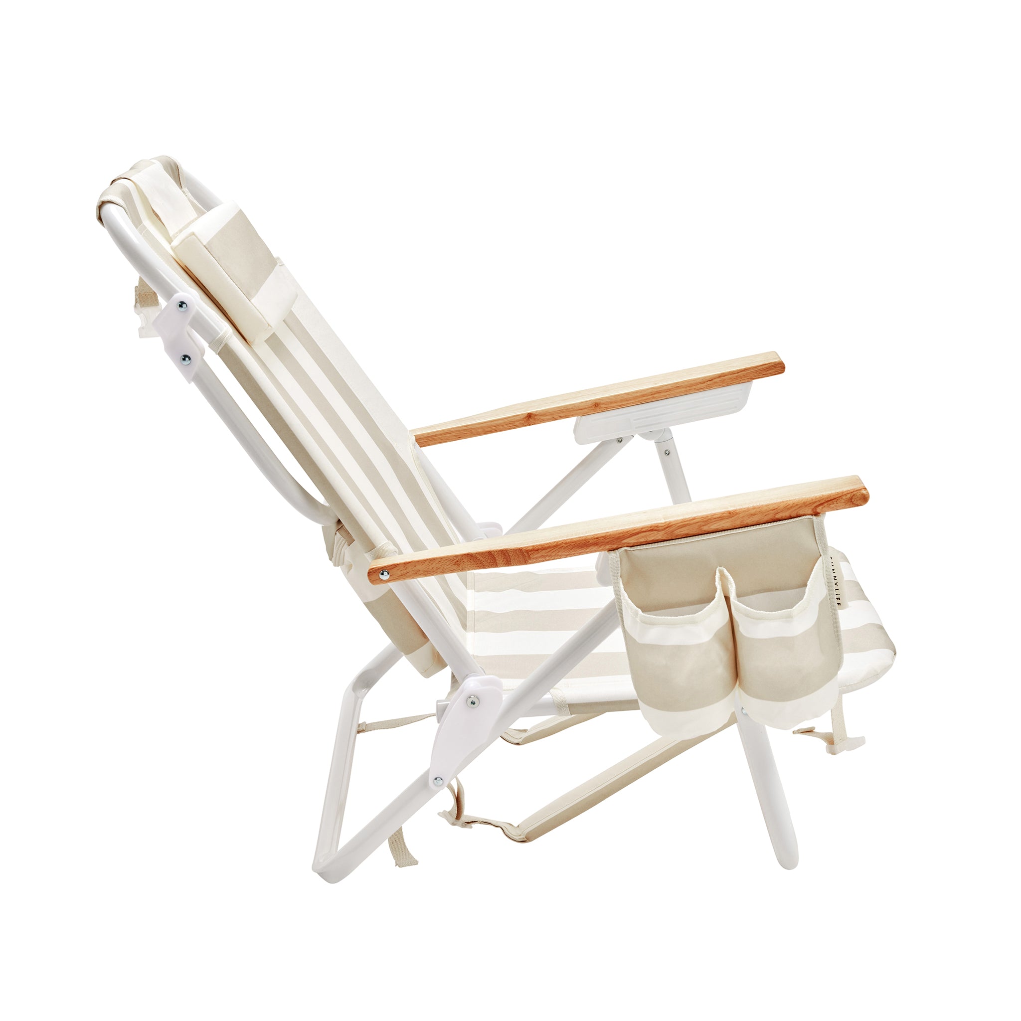 Beach Chair Deluxe - Oyster Stripe