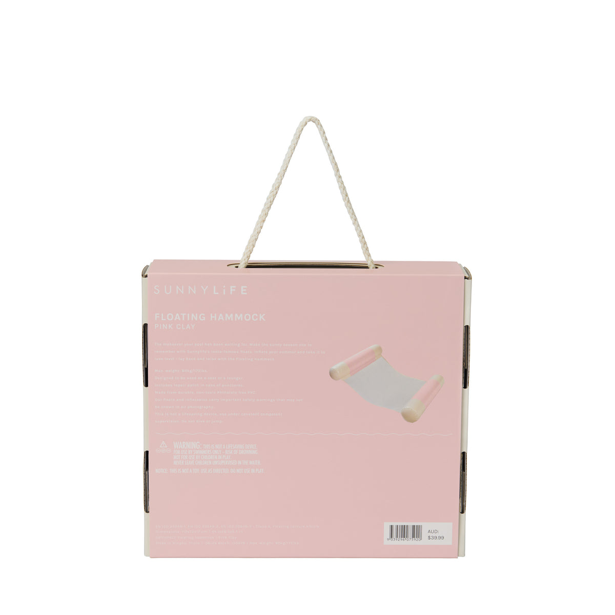 Floating Hammock - Pink Clay