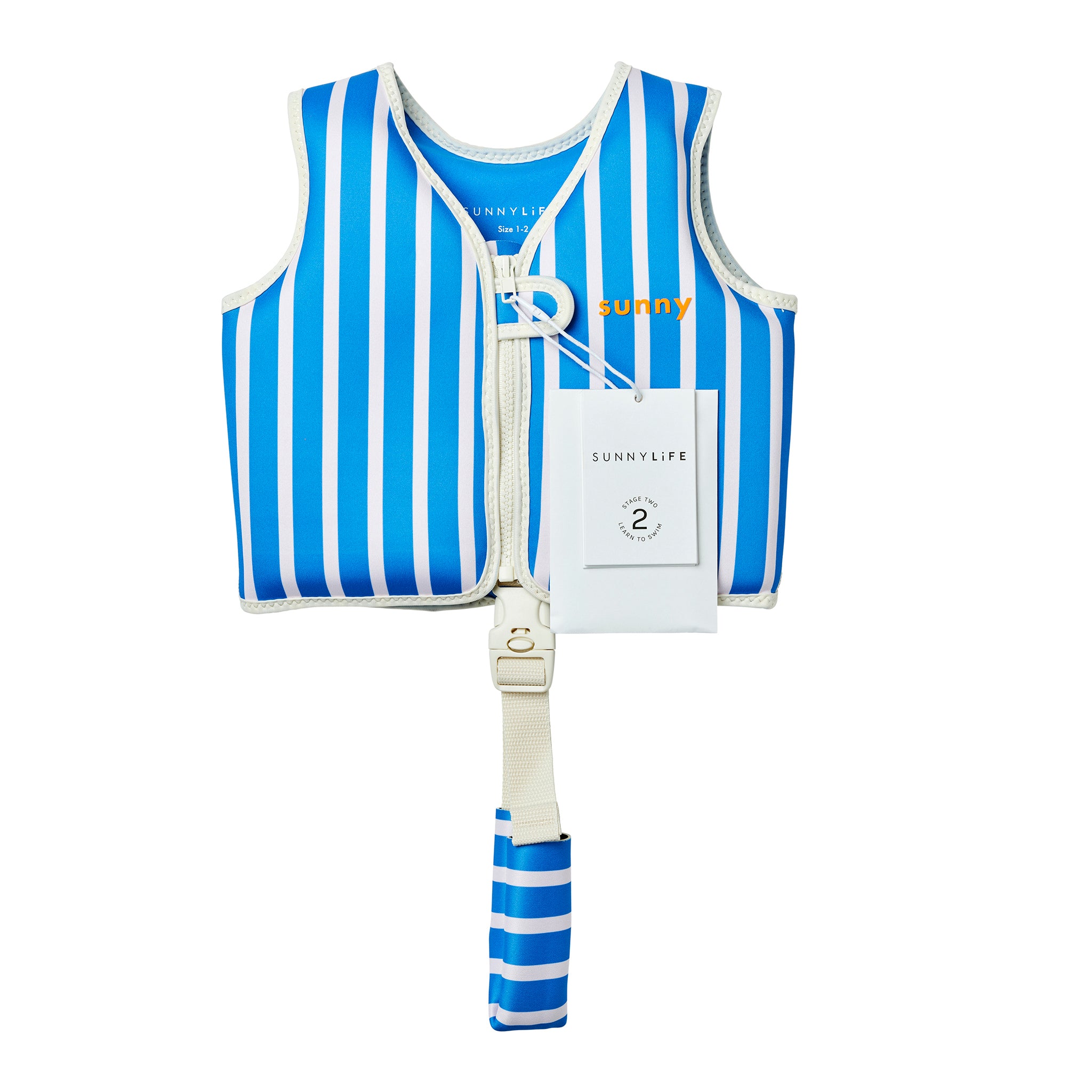 Kids Swim Vest 1-2 - Tino the Tiger Blue