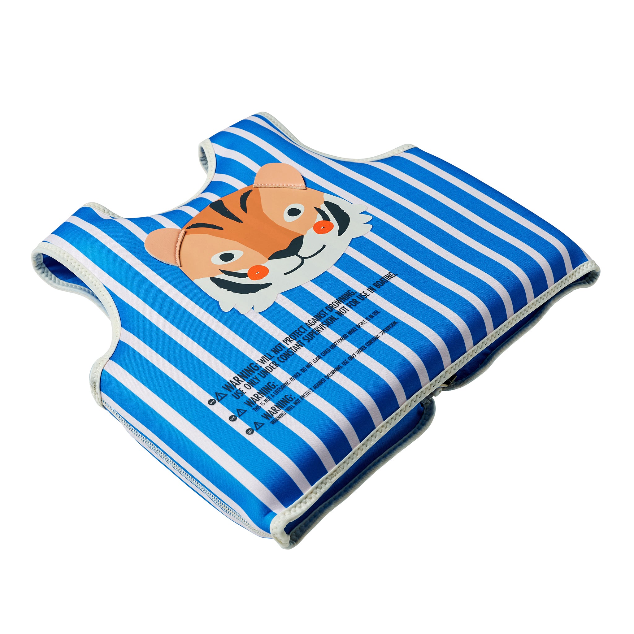 Kids Swim Vest 3-6 - Tino the Tiger Blue