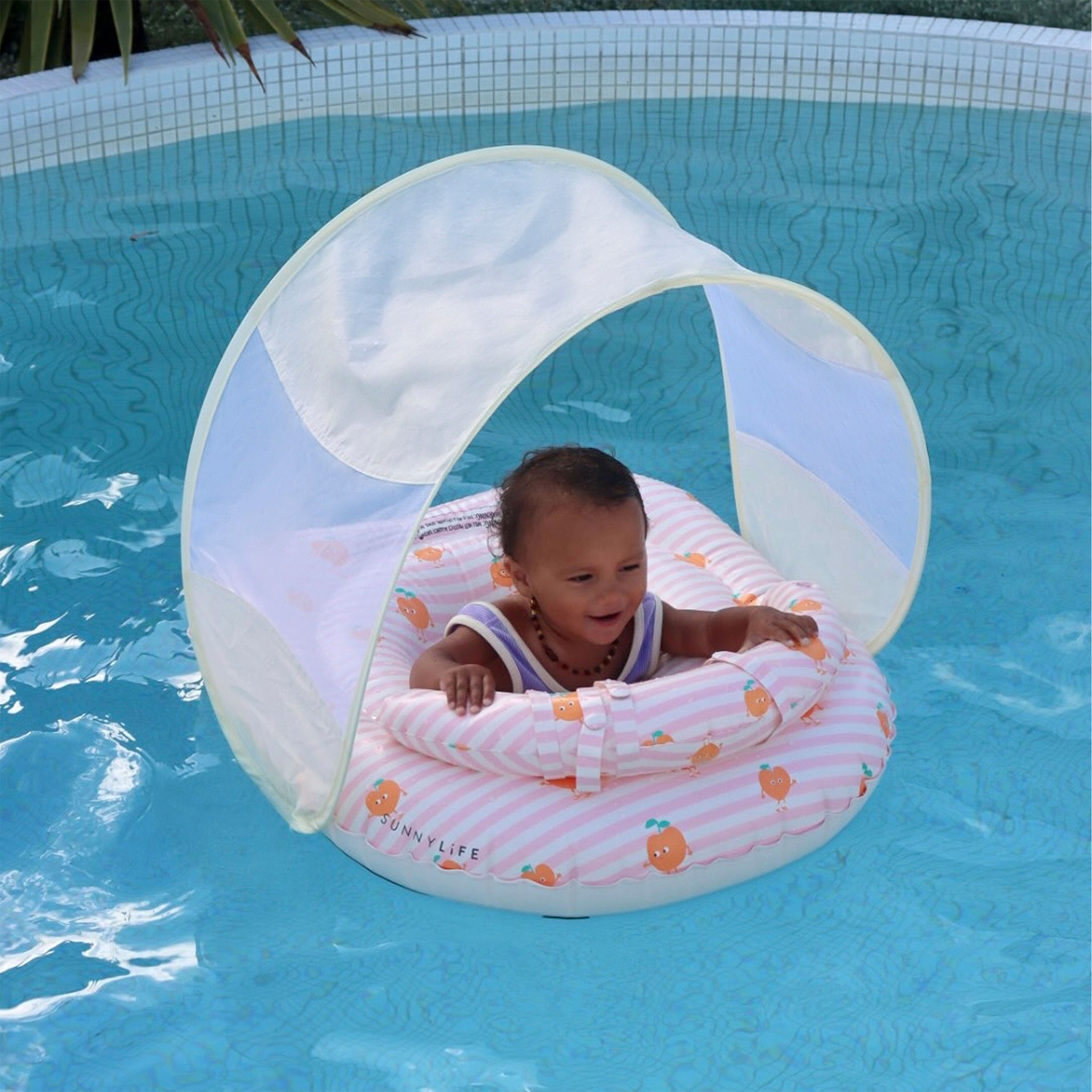 Interactive Baby Float - Poppy the Peach Pink Stripe