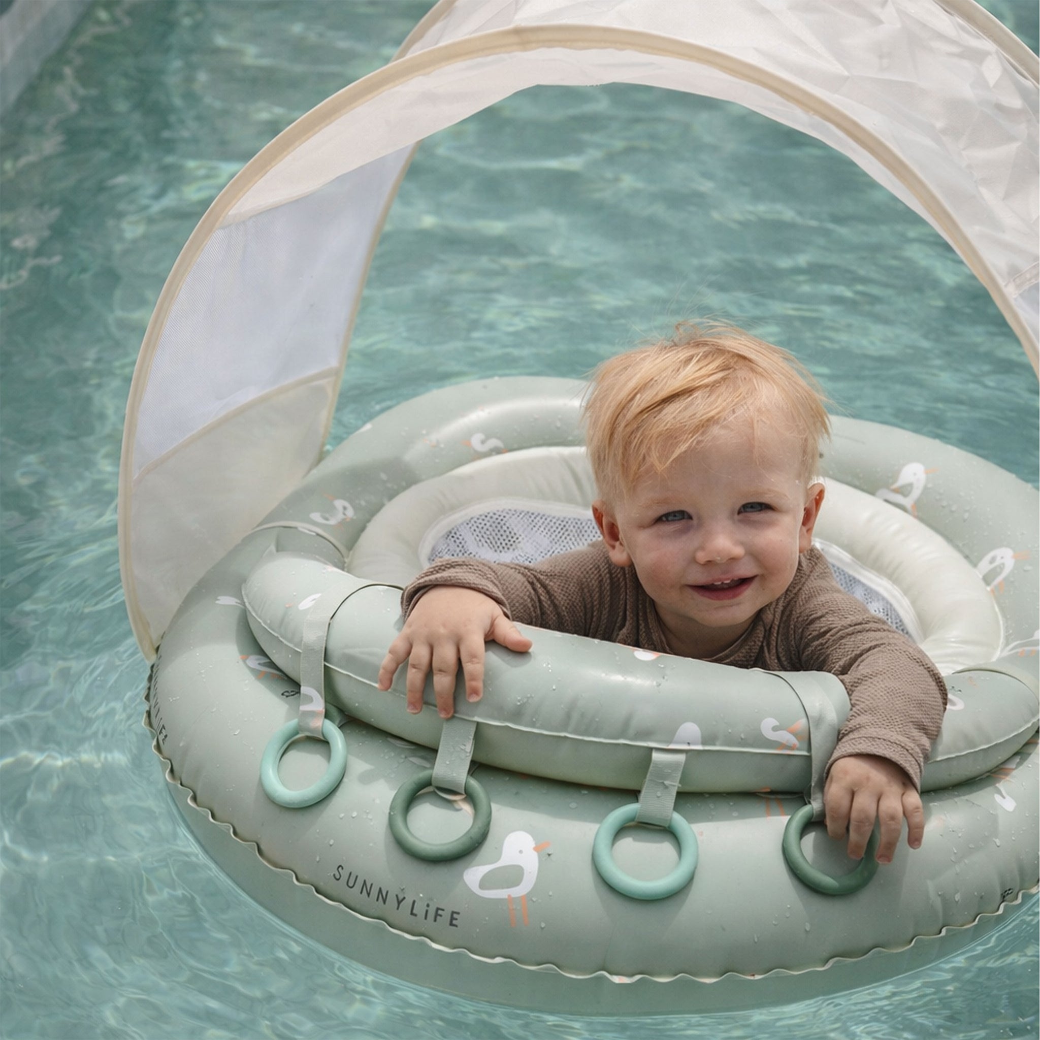Interactive Baby Float - Sammy the Seagull Green