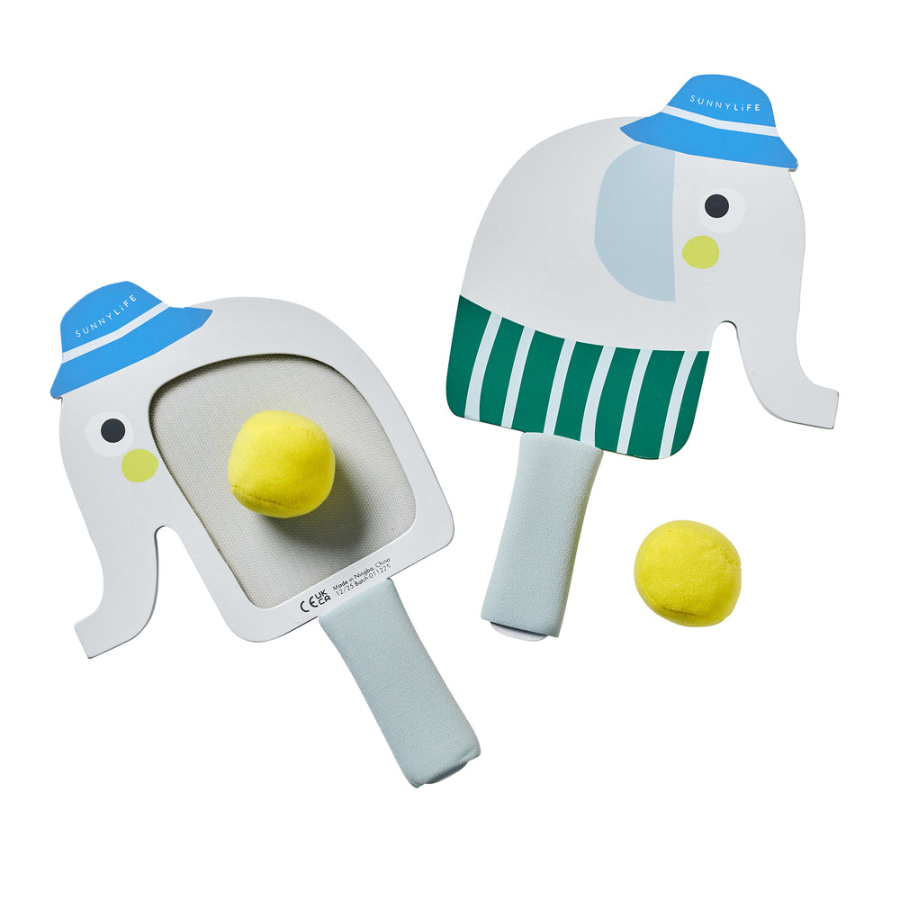 Kids Velcro Beach Bats - Eli the Elephant - SUNNYLiFE AU