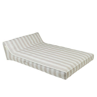 Luxe Double Lounger - Oyster Stripe