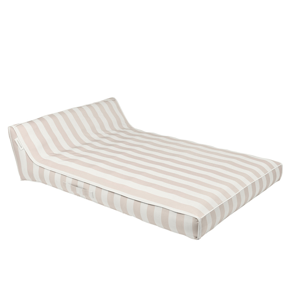 Luxe Double Lounger - Oyster Stripe - SUNNYLiFE AU