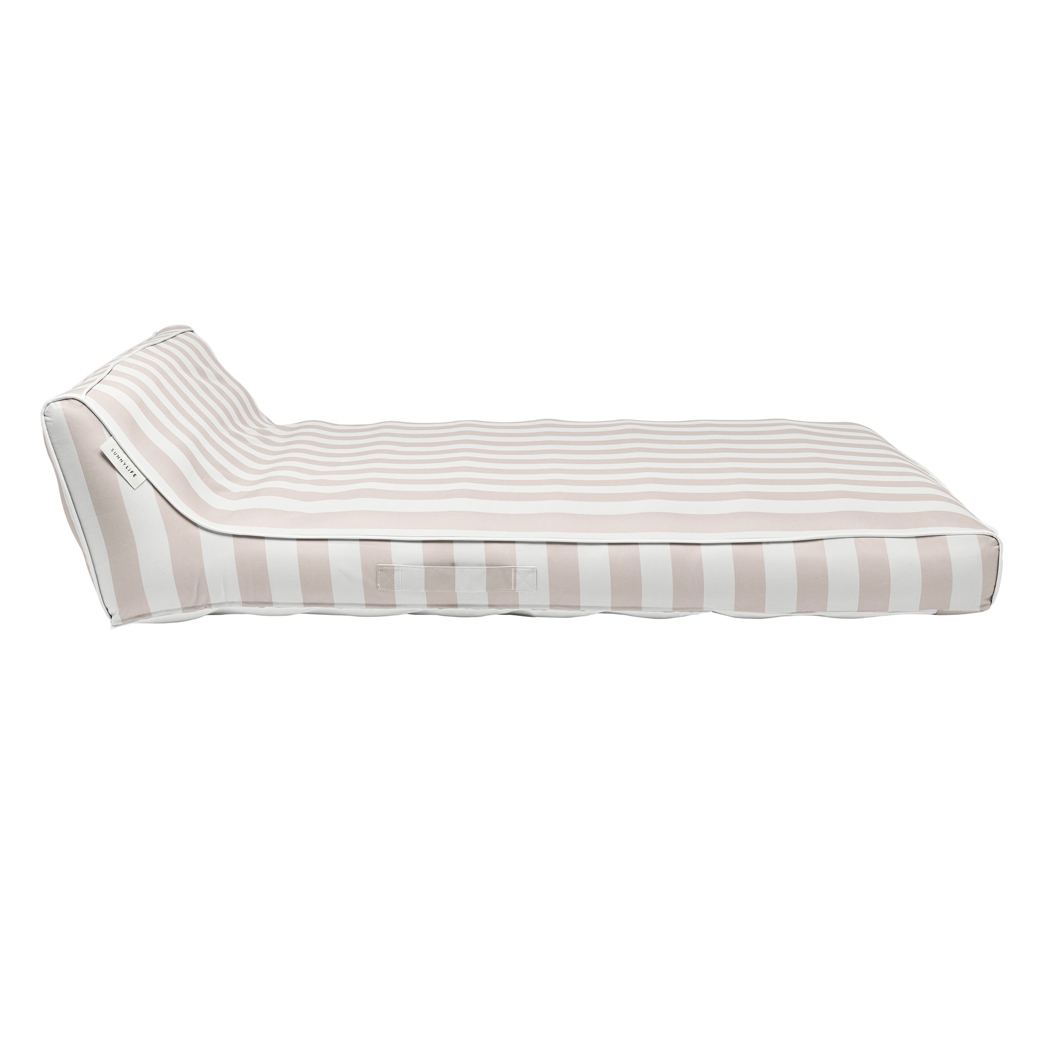 Luxe Double Lounger - Oyster Stripe