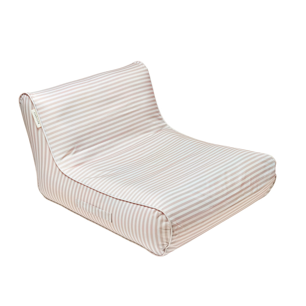 Luxe Floating Chair - Oyster Stripe - SUNNYLiFE AU