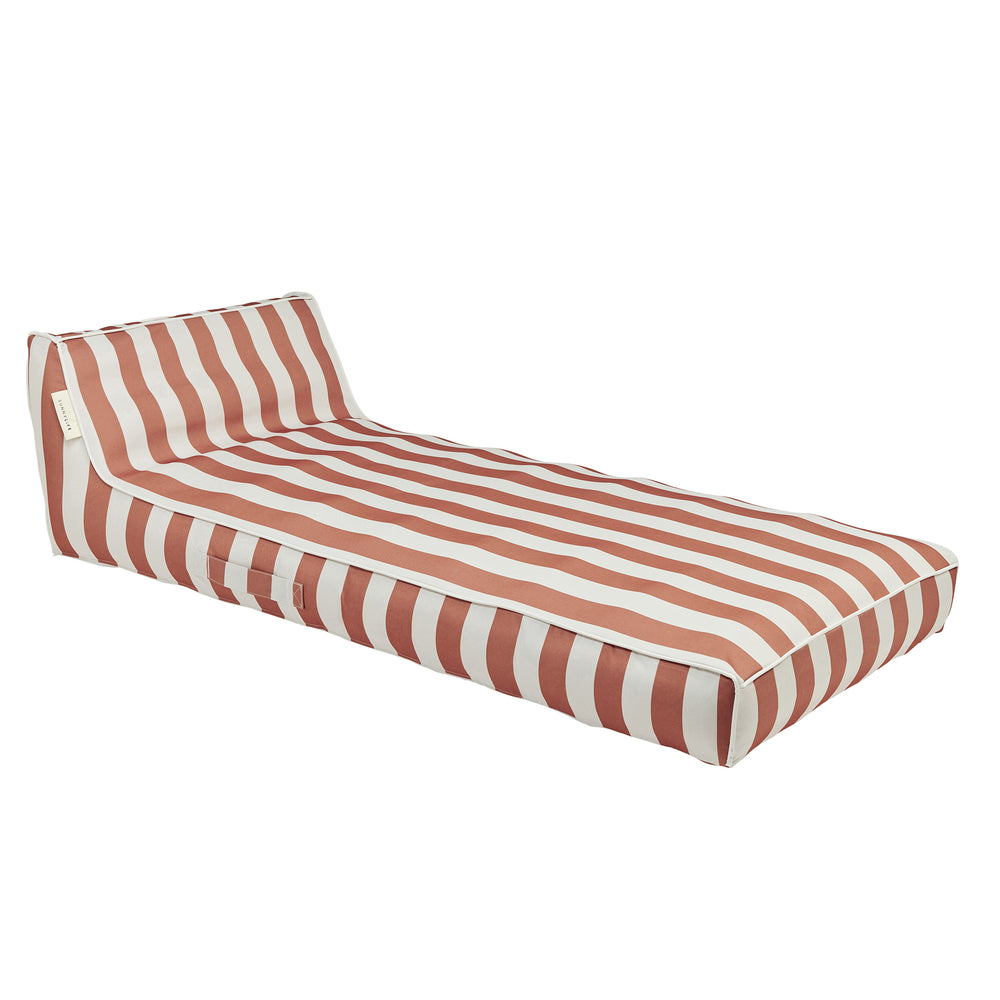 Luxe Lie-On Lounger - Tierra Clay Stripe - SUNNYLiFE AU
