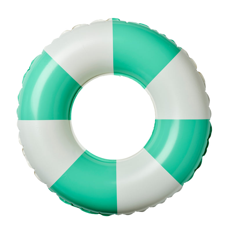 Mini Tube Pool Ring - Green Stripe