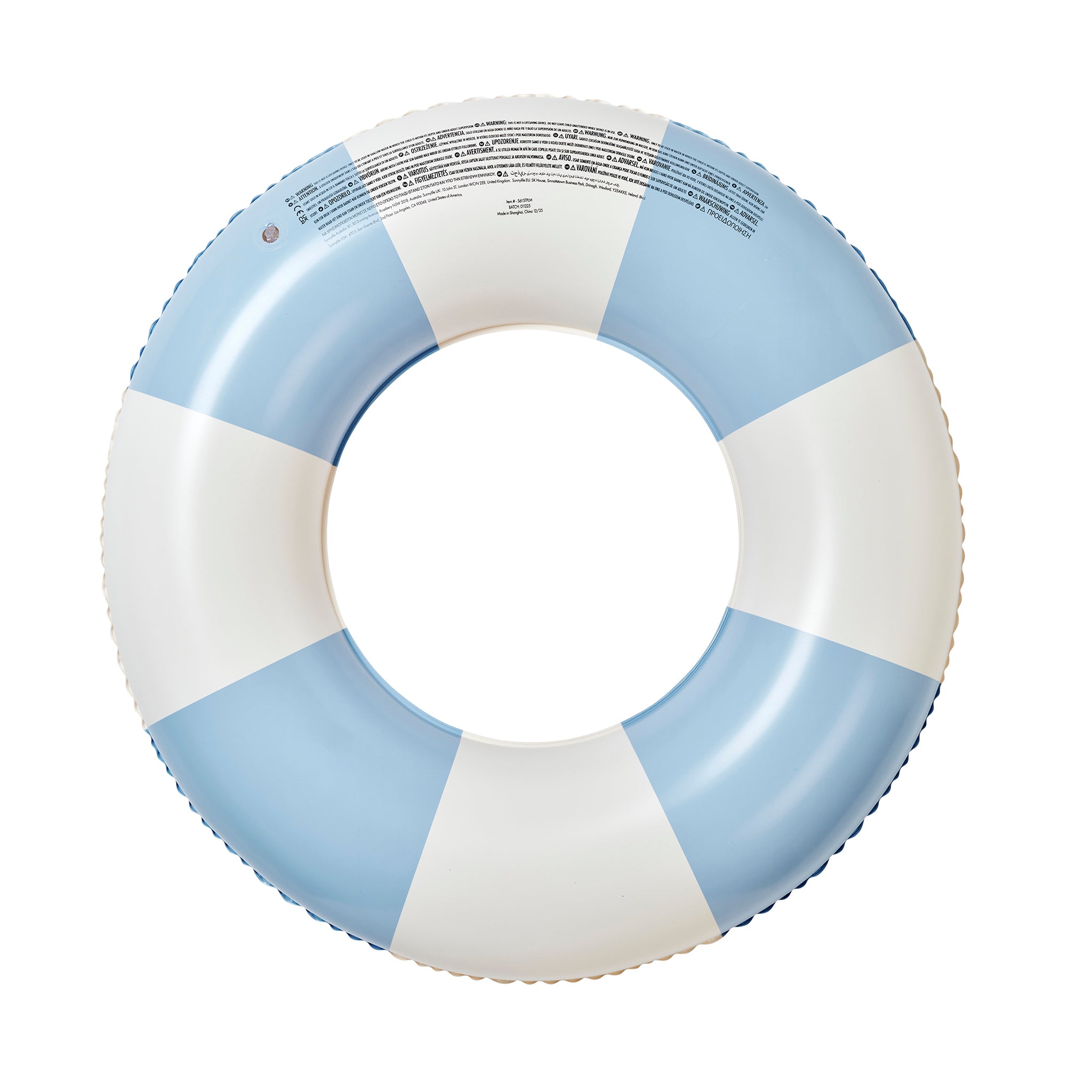 Slim Tube Pool Ring - La Mer Med Blue