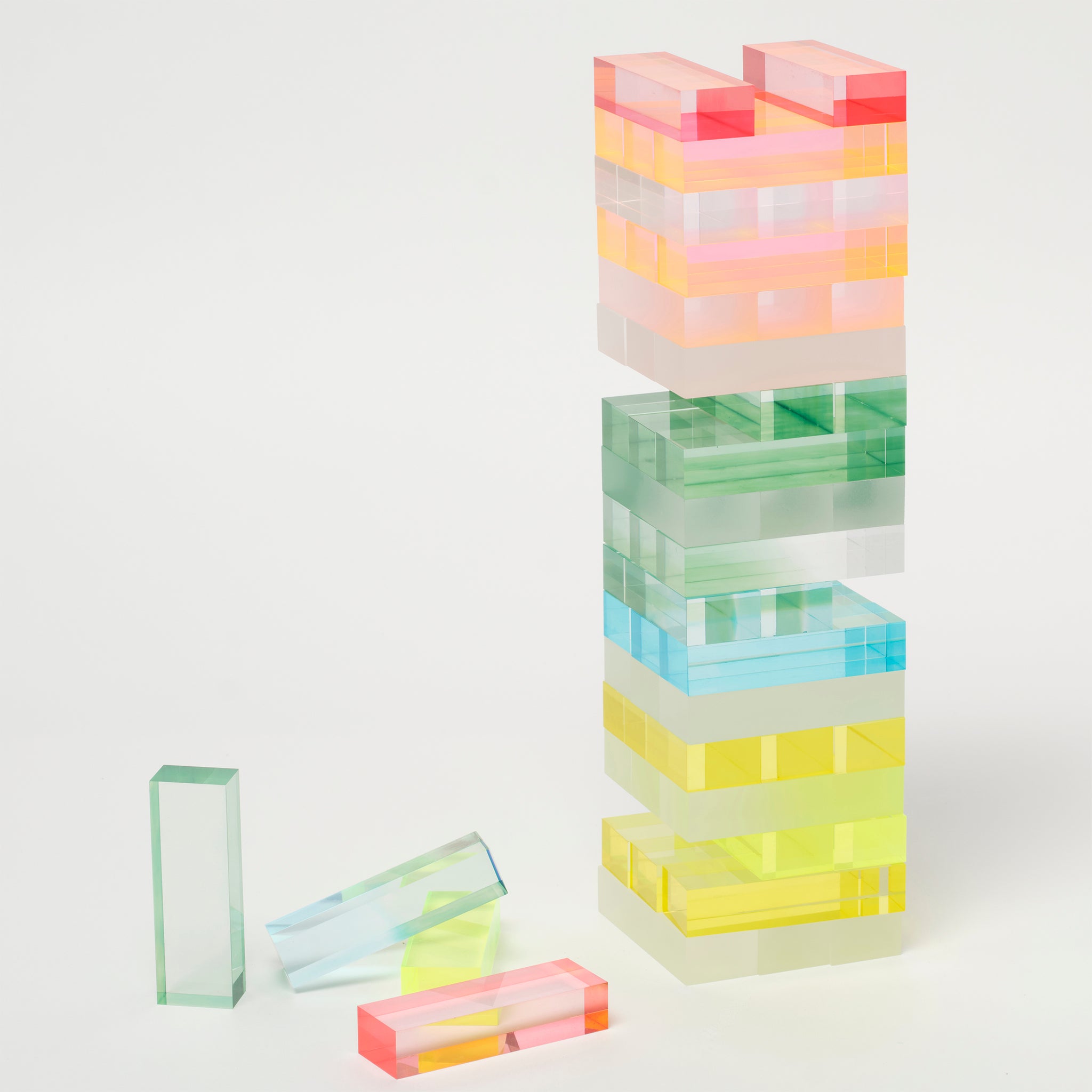 Lucite Jumbling Tower |  Ombre