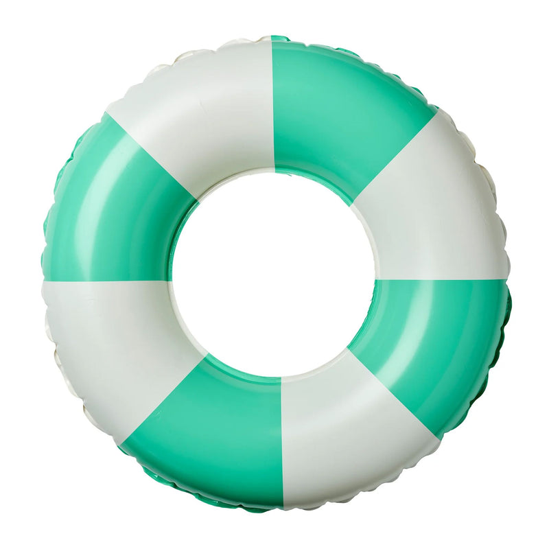 Mini Tube Pool Ring - Green Stripe