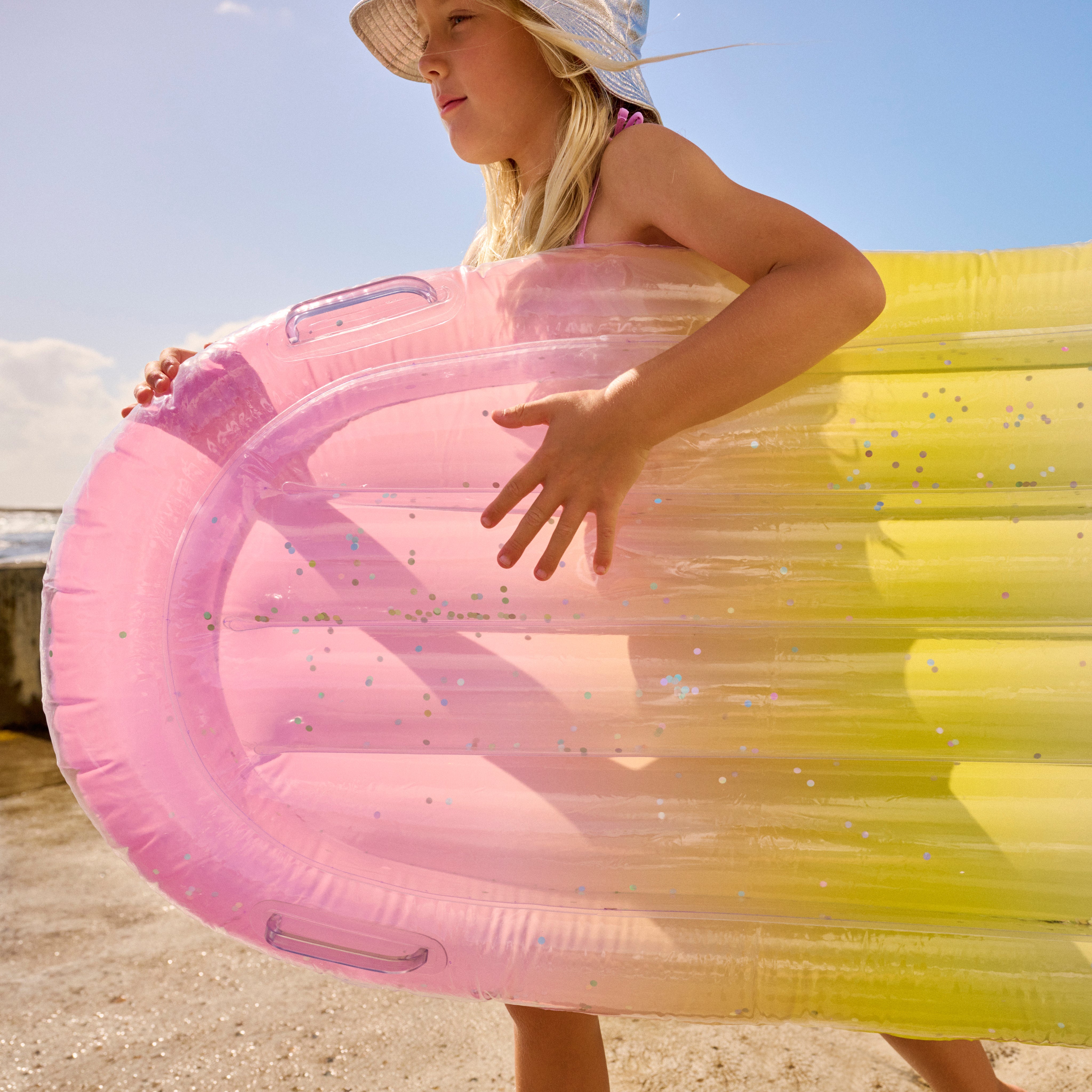 Inflatable Body Board | Rainbow Ombre