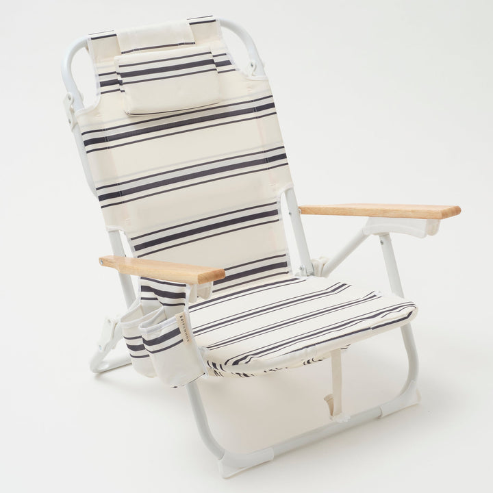 deluxe beach chair seat casa whiteblack s31dbcis