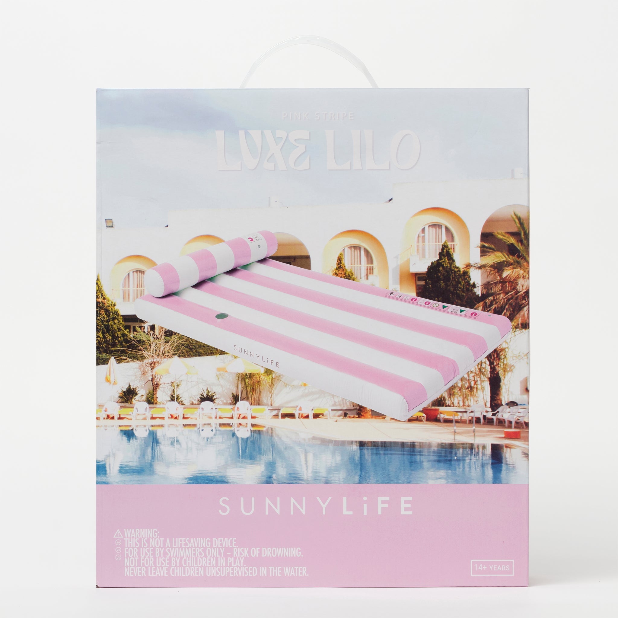 Luxe Lilo | Pink Stripe