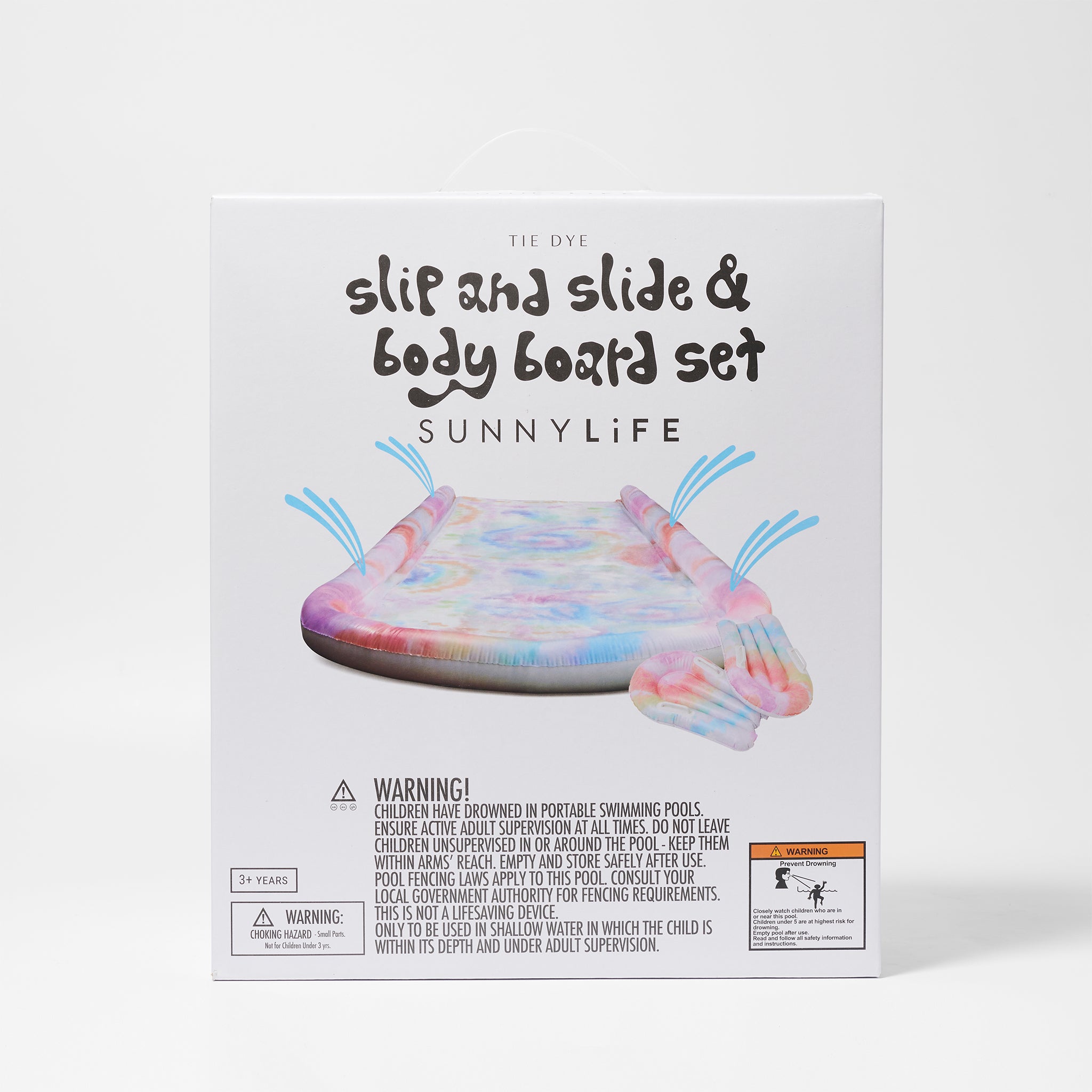 Slip, Slide and Body Board Set | Tie Dye Multi