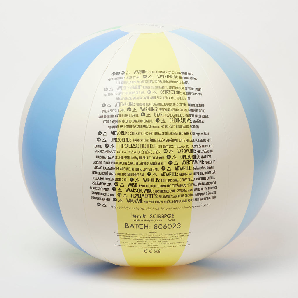 Inflatable Beach Ball | Pool Side Pastel Gelato - SUNNYLiFE – SUNNYLiFE AU